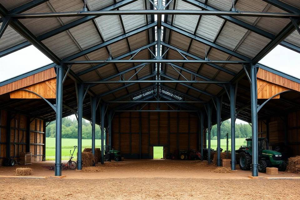 Agricultural steel buildings