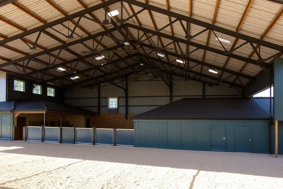 Equestrian steel buildings