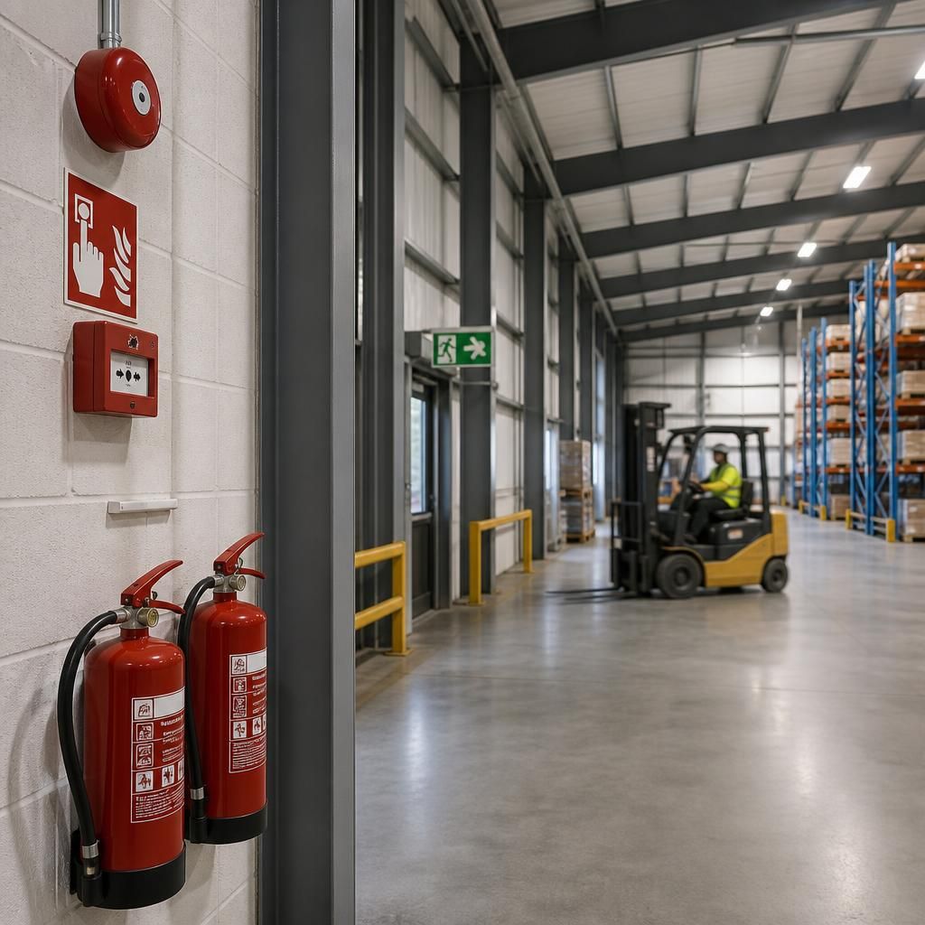 Steel columns and beams protected with fire-resistant board encasement