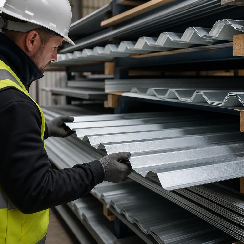 Galvanised roofing sheets with different profiles and thicknesses