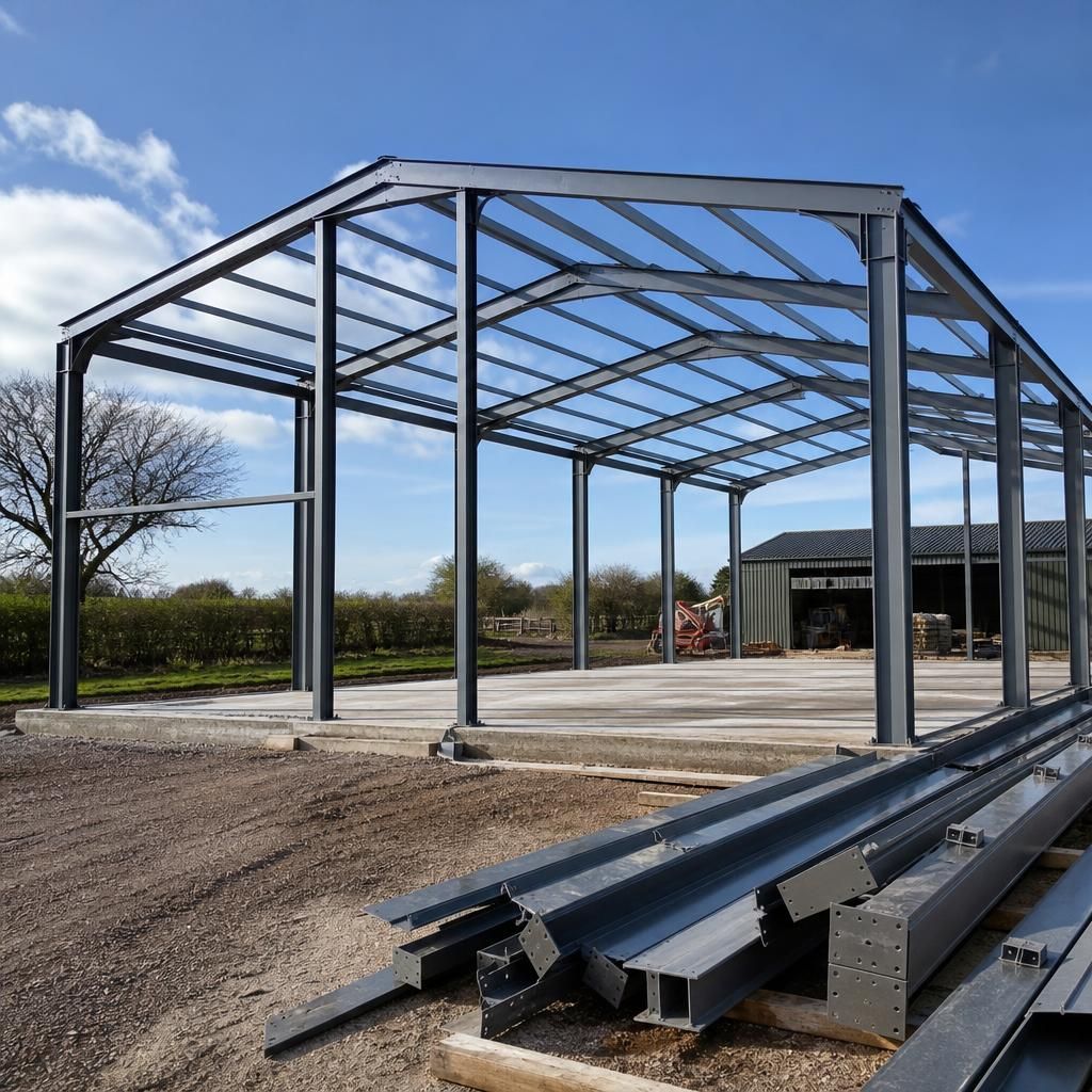 Bespoke steel building plans and technical fabrication drawings